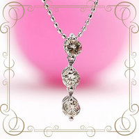 K18WG���إ��꡼���ȡ���٥�������ɡ��ͥå��쥹�ʥ��������0.3CT)    [y070026]
