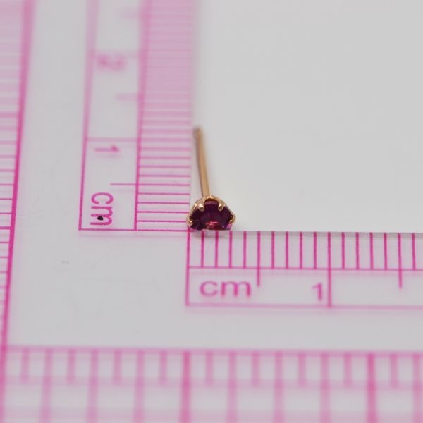 ロードライト ガーネット ピアス 両耳 レディース K10 10金 1月 誕生石 約3mm ラウンド 上品 シンプル デザイン 誕生日 プレゼント ギフト  サブ画像5