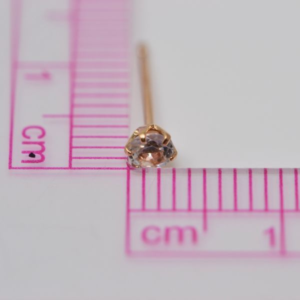 アクアマリン ピアス 両耳 レディース K10 10金 3月 誕生石 約3mm ラウンド 上品 シンプル デザイン 誕生日 プレゼント ギフト  サブ画像5