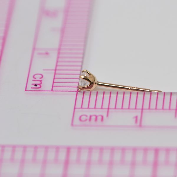アクアマリン ピアス 両耳 レディース K10 10金 3月 誕生石 約3mm ラウンド 上品 シンプル デザイン 誕生日 プレゼント ギフト  サブ画像6