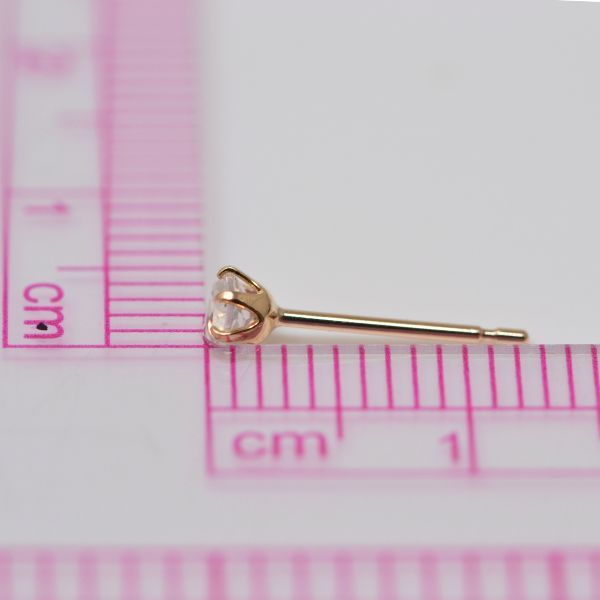 ブルームーンストーン ピアス 両耳 レディース K10 10金 6月 誕生石 約3mm ラウンド 上品 シンプル デザイン プレゼント ギフト  サブ画像6