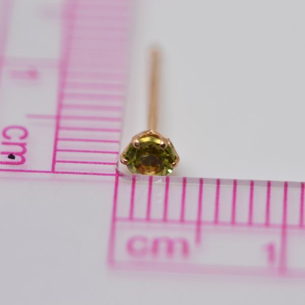ペリドット ピアス 両耳 レディース K10 10金 8月 誕生石 約3mm ラウンド 上品 シンプル デザイン プレゼント ギフト サブ画像5