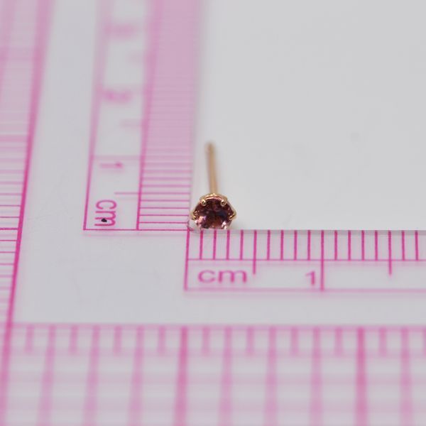 ピンクトルマリン ピアス 両耳 レディース K10 10金 10月 誕生石 約3mm ラウンド 上品 シンプル デザイン プレゼント ギフト サブ画像5
